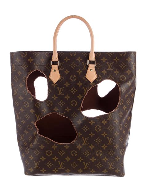 holes in louis vuitton bag|monogram bag with holes.